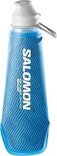 Salomon Soft Flask 400 ml/13 oz Insulated 42 Flexible Water Bottle Unisex, Ideal Temperature, Comfort When Moving, Versatile Practicality, Clear Blue