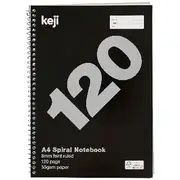 Keji A4 Spiral Notebook 120 Page
