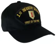 1st Infantry Division Hat "DAD" Style Cap Black Cotton U.S. Army