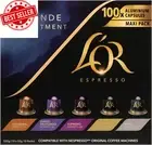 L’OR Espresso Grande Assortment, 100 Aluminum Capsules, Compatible with Nespress