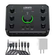 Rechargeable Audio Interface USB for Recording Live Streaming Guitar Podcasting