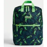 Boys M&S Collection Minecraft™ Water Repellent Large Backpack - Green Mix