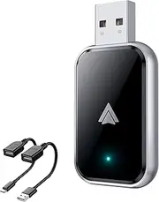 Android Auto Wireless Adapter - Convert Wired to Wireless Android Auto with USB-A/USB-C Extension - Plug & Play, Stable Control, No Delay - Supports Original Car Controls, Black