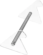 VILLFUL Ergonomic Acrylic Keyboard Stand Transparent Riser for Comfortable Typing Portable Keypad Holder for Home Office School Optimizes Posture Reduces Fatigue