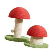 2Pcs Cat Scratch Posts Mushrooms Shaped Climbing Poles for Grind Claw Outdoor