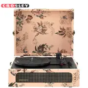 Crosley CR8017B-FL Voyager Vintage Portable Vinyl Record Player with Bluetooth