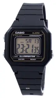 Casio Classic Illuminator Alarm Chronograph Backlight W-217H-9AV 50M Mens Watch