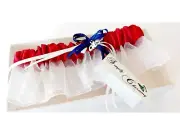 Simply Charming Chicago Cubs Red Garter for wedding NEW