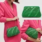 Mimco New Promenade Frame Crossbody Green Field Pouch bag handbag