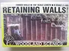 WOODLAND SCENICS-#C1160-TIMBER RETAINING WALLS-100' SCALE LENGTH-N-SCALE