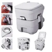 5 Gallon 20L Portable Toilet Flush Travel Camping Outdoor/Indoor Commode Potty
