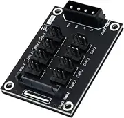 AsrMyjcx PC Case Cooling Fans PC Fans Hub Computer Power Socket Adapter 8 Channel 12V