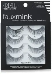 Ardell Faux Mink Lashes False Eyelashes 811 - Luxuriously Lightweight, Knot-Free