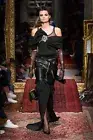 Moschino Couture Jeremy Scott Black Tube Top with Silver Flowers Embellishments