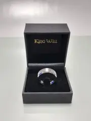 King Will Mens Silver Tungsten Ring Size 10.5 - N23-4