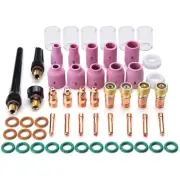 55pcs Welding Torch Stubby Gas Lens for TIG WP-17/18/26 Durable Practical beeOs