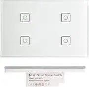 [Nue] ZigBee Smart Light Switch, Dimmer, Fan Switch, Curtain Blind Switch Power Point GPO, Light Controller and in_Ceiling Dimmer (4 Key Scene Switch)