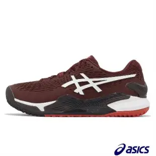 Asics 網球鞋 GEL-Resolution 9 OC 2E 寬楦 男鞋 紅 白 沙地 草地 亞瑟士 1041A378600