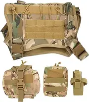 Dog Hiking Backpack Dog Pack Rucksack with Remove Side Pockets, Heavy Duty Saddle Bag, Nylon Dog Backpack for Camping, XL