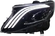 Car Compatible For Vito W447 Metris V Class 2015-2020 LED Headlights Upgrade Compatible For Maybach Design LHD RHD Styling Facelift Blue Start