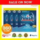 4 X 90 Pack Finish Classic Lemon Sparkle Tablets Everyday Less Water Bulk Packs