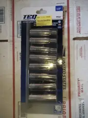 TEQ CORRECT PRO TP327 (BBP000105) 8pc Deep Socket Set SAE With Rail