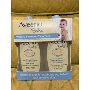 Costco 好市多 Aveeno 艾惟諾 嬰兒洗髮沐浴露 532ml