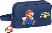 Super Mario Trick Thermal Breakfast Bag, Thermal Breakfast, Quality and Maximum Resistance for Meals, Leisure, 21.5 x 6.5 x 12 cm, Dark Blue/Red, M, Casual, Dark Blue/red, M, Casual