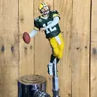 Green Bay PACKERS Tap Handle Aaron Rodgers Beer Keg Football Green Jersey