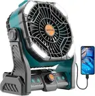 20000Mah Battery Powered Fan Camping Essentials,Rechargeable Fan Portable Batter