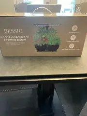 BESSIO Hydroponics Growing System, 9 Pods Indoor Herb Garden with 3 led grow