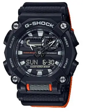 【萬錶行】CASIO G  SHOCK 時尚工業風雙顯手錶  GA-900C-1A4