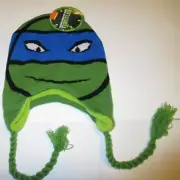 TMNT TEENAGE MUTANT NINJA TURTLES Beanie Hat Stocking Cap Tassels OSFM - NEW