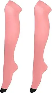 [Joitme] Pink Gradient Knee High Boot Socks, One Size Socks, Long Socks for Women Knee High, Pink Gradient -5