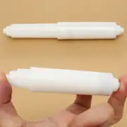 White Plastic Replacement Toilet Roll Holder Roller Insert Spindle Spring ES