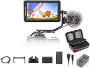 Feelworld F6 +5 Inch Monitor Case+Battery+USB Battery Charger Professional Grade 5.7" IPS 1920x1080 4K HDMI Camera-top Monitor Power for DSLR or Mirrorless Camera