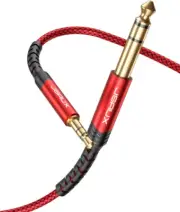 3.5Mm to 6.35Mm Stereo Audio Cable, JSAUX 6.35Mm 1/4" Male to 3.5Mm 1/8" Male TR