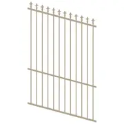 ProtectorAl 0350-1200W x 1800H Paperbark Spear Top Pool Fence Panel Raked Up to 15º