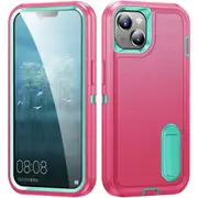 Shockproof Protective iPhone 14 Plus with Stand - Transparent