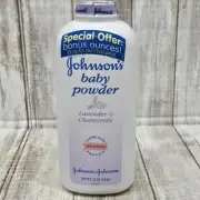 Johnson's Baby Powder Vintage 2004 Lavender & Chamomile Scent 22 oz Mildness NEW