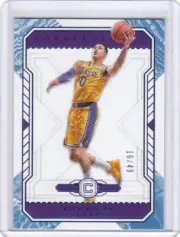 2018-19 Panini Cornerstones Kyle Kuzma Blue Quartz base card # 16/49
