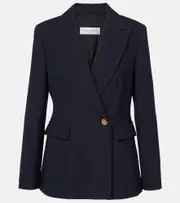 [Max Mara] Max Mara Pagano wool-blend blazer UK 6 blue