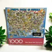Springbok The Good Old US of A 1000 Piece Jigsaw Puzzle 24 x 30 Complete