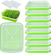 10 Pack Seed Sprouter Tray Microgreens Growing Trays Nursery Tray Seed Germinati