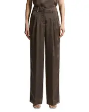Peserico Silk Blend Wide Leg Pants