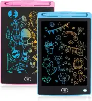 2 pack LCD Writing Tablet with Stylus8.5Inch Colorful Doodle Board-free shipping