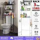 3-Tier Toilet Shelf Bathroom Rack Over Laundry Washing Machine Storage Shelves