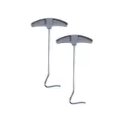 Garden Tent Peg Extractor Pull Action Remove Weather Proof 170mm - 2pcs