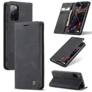 CaseMe Samsung Galaxy S20 FE Fan Edition Classic Folio Case Cover [Black]