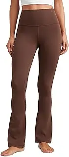 [CRZ YOGA] Butterluxe High Waist Mini Flared Leggings for Women 30" - Bootcut Yoga Pants with Pocket Casual Lounge